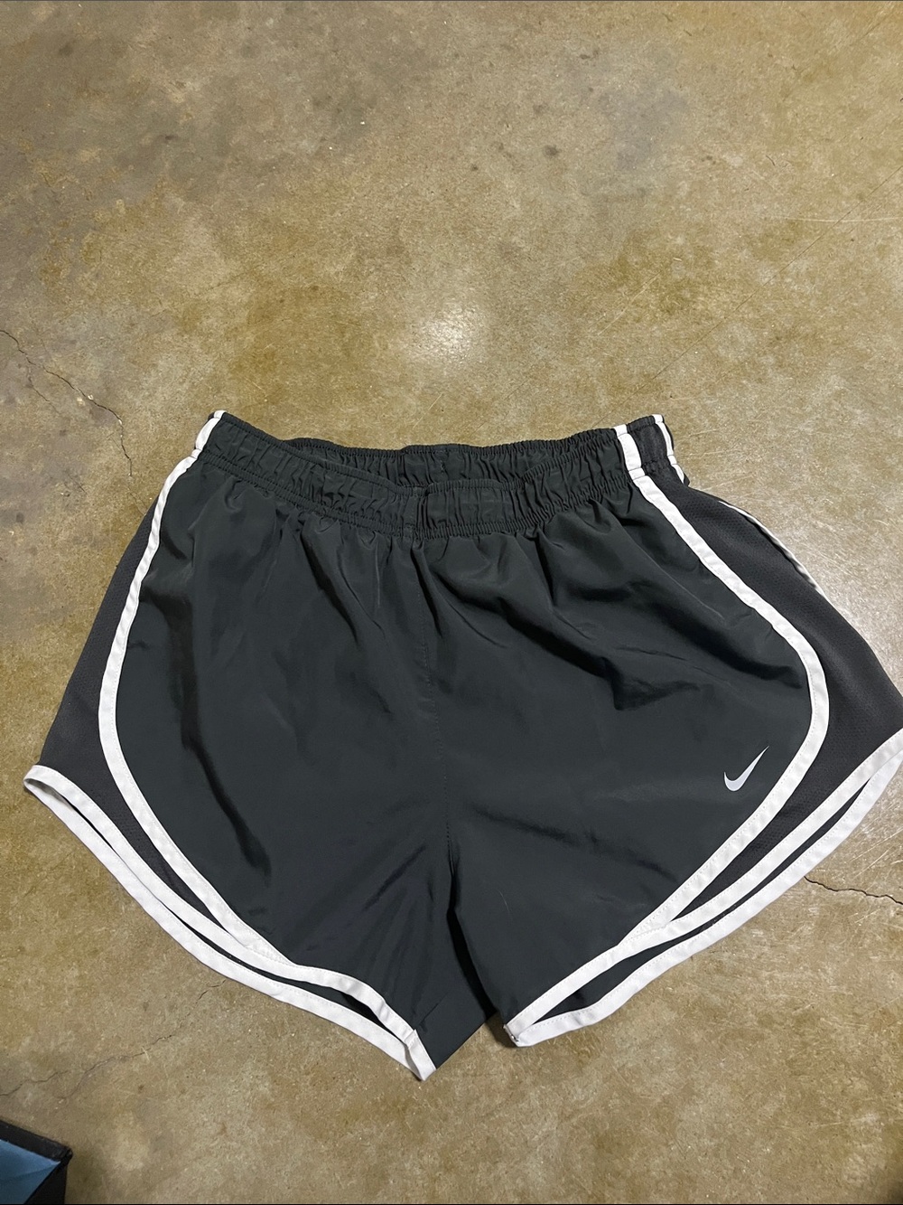 Nike Women's gray Athletic Shorts with White Piping
